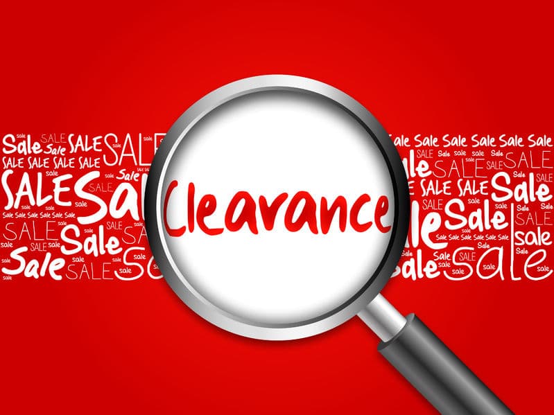 Clearance items when shopping can be compelling to purchase. 