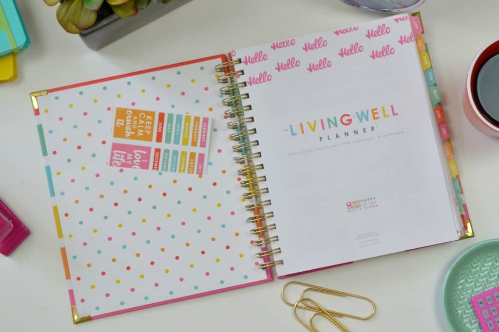 The Living Well Planner is beautiful, functional and the perfect way to get organized. 