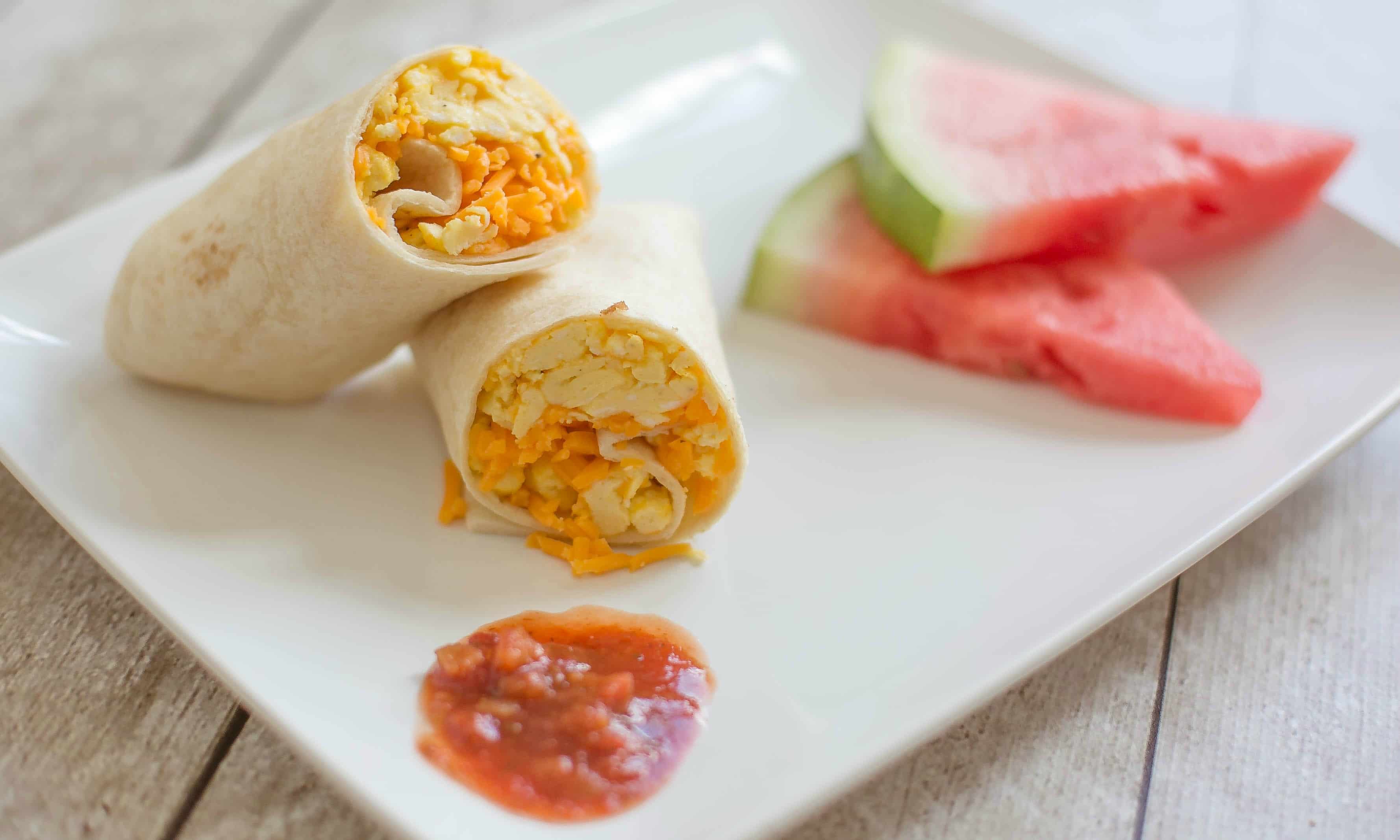 These make-ahead burritos can be frozen for a quick and easy on-the-go breakfast