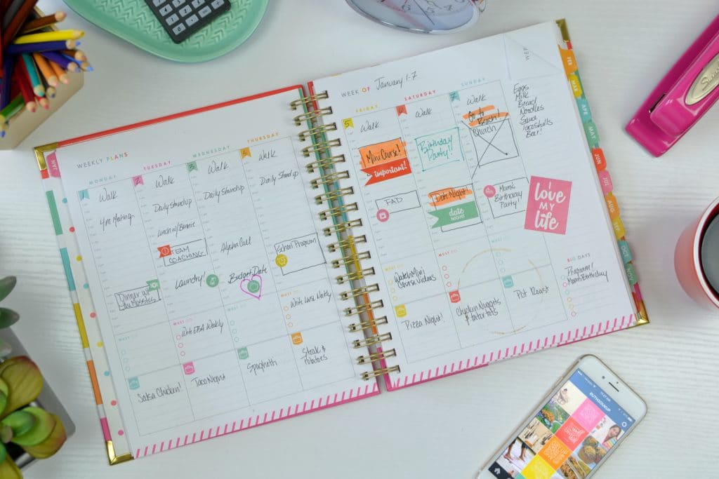 When trying to maintain a balance between work and home life, a planner is your best friend