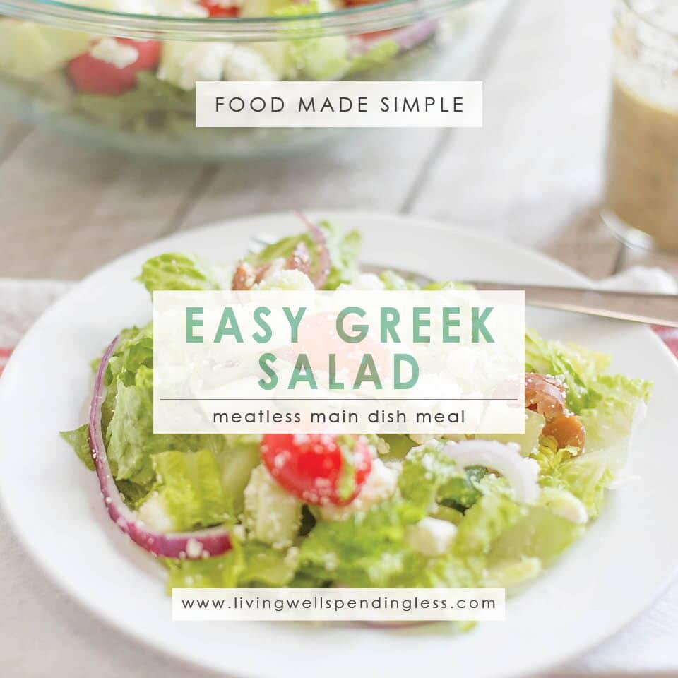 Easy Greek Salad Quick Summer Recipe