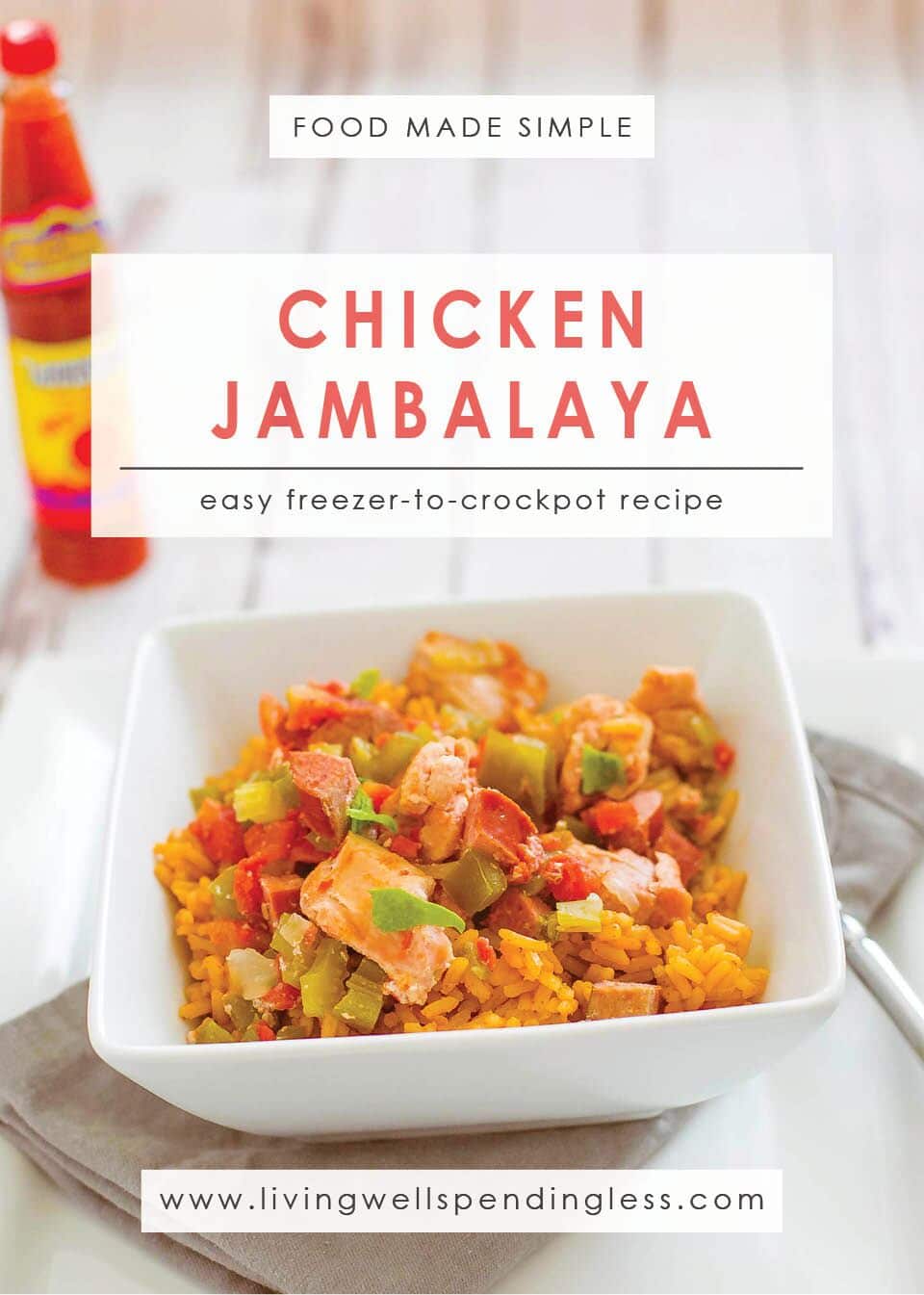 Easy Chicken Jambalaya: A Simple Freezer-to-Crockpot Recipe