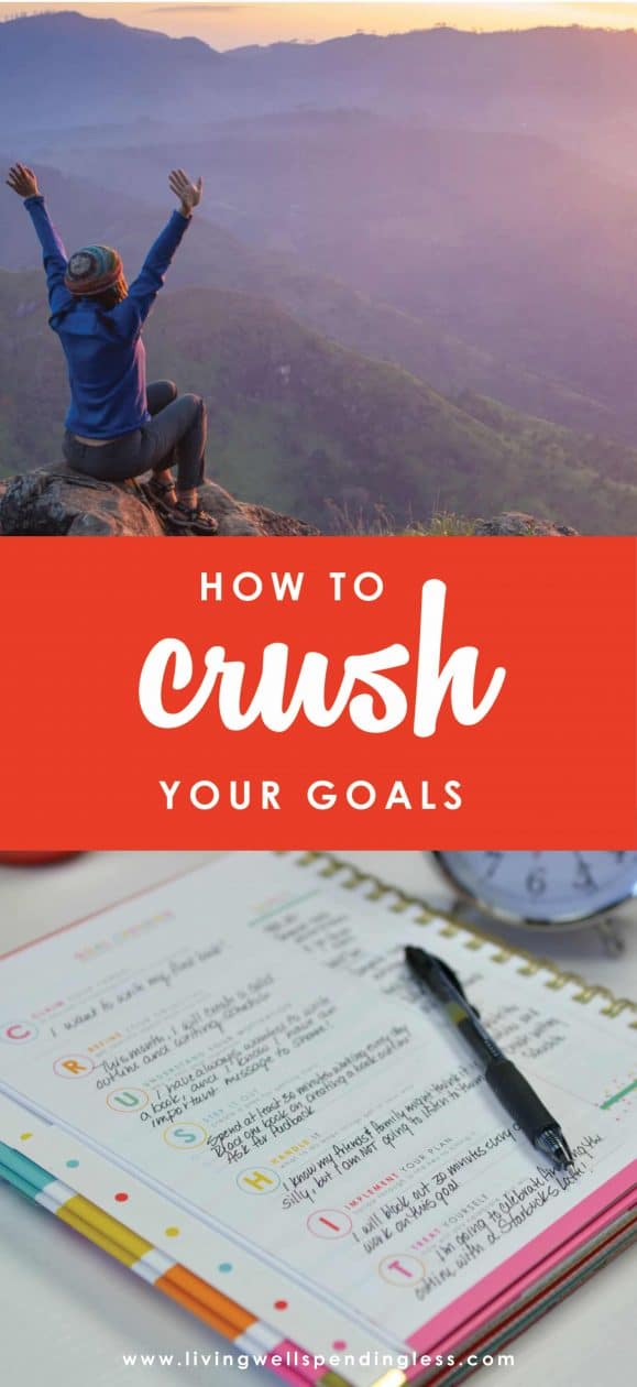 Let’s face it—anybody can SET a goal, but actually ACHIEVING those goals can sometimes be a different story. Here's how to CRUSH your goals, every single time.
How to CRUSH Your Goals | Goal Setting | Resolutions | Successful Goal Setting