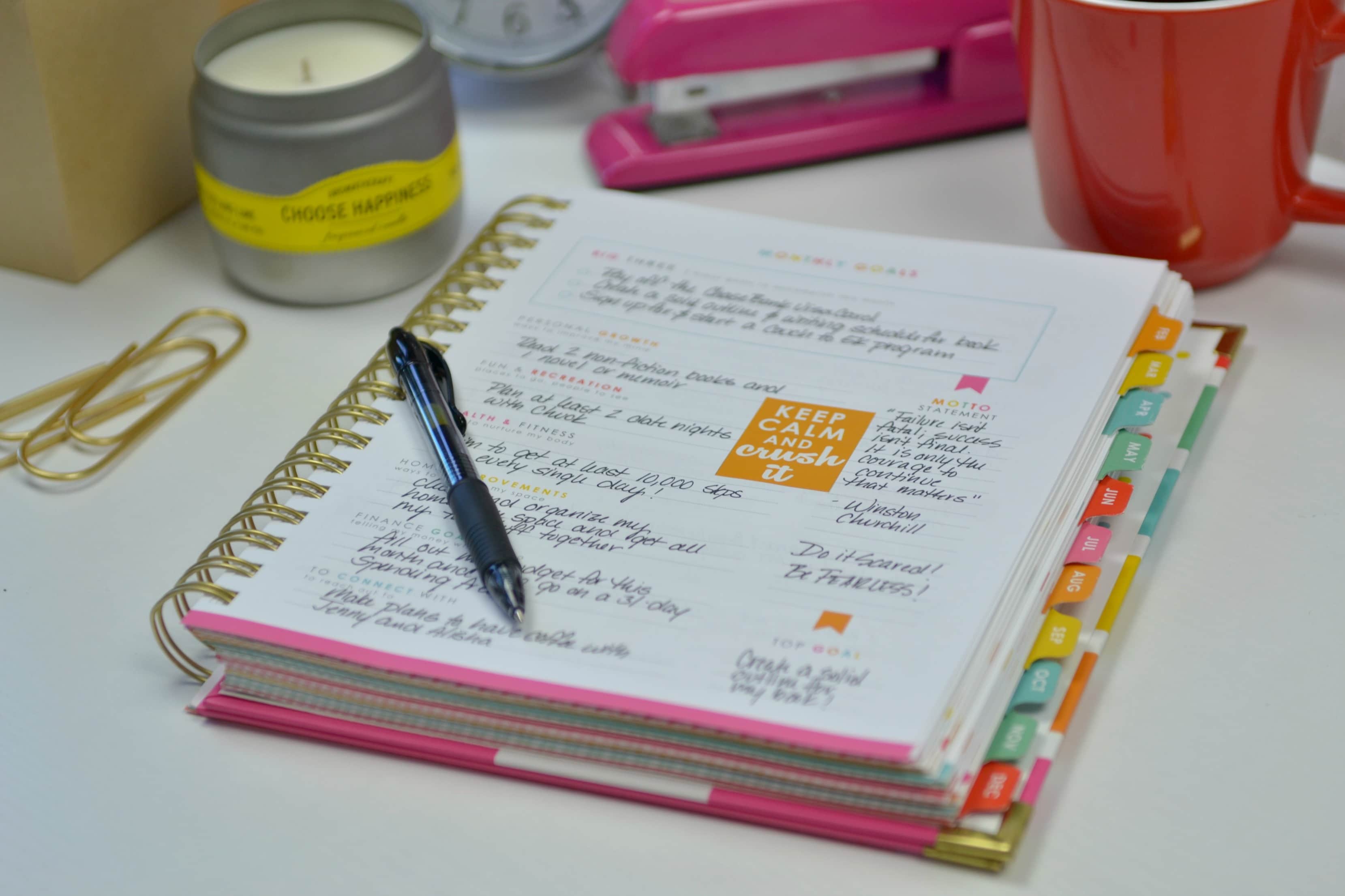 Using a personal planner is a great way to organize your life. 