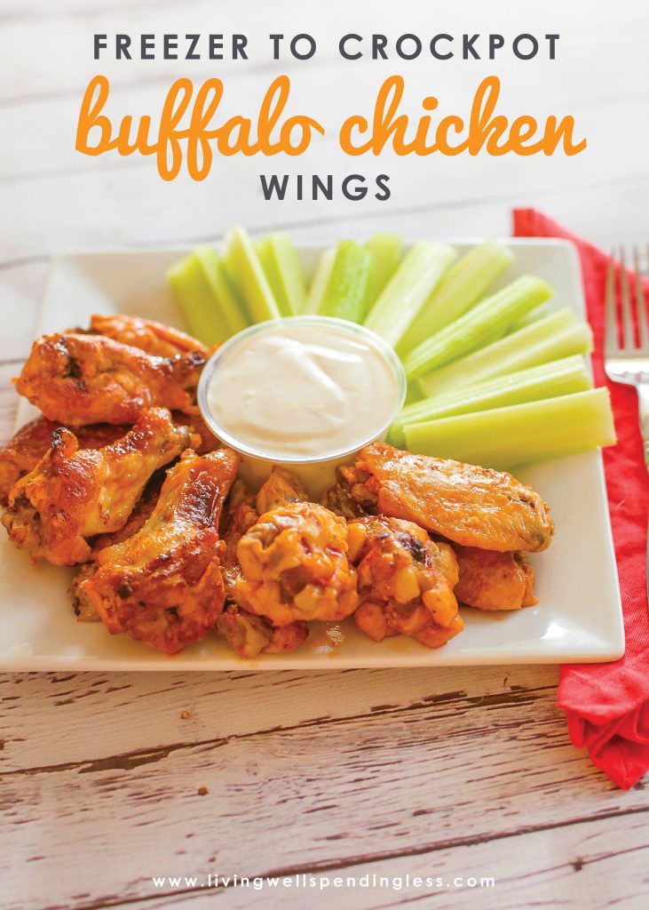 Freezer to Crockpot Buffalo Chicken Wings Easy Wings Recipe
