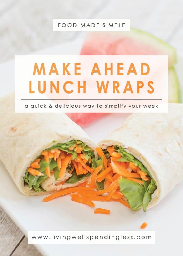 Quick & Easy Make Ahead Lunch Wraps Living Well Spending Less®
