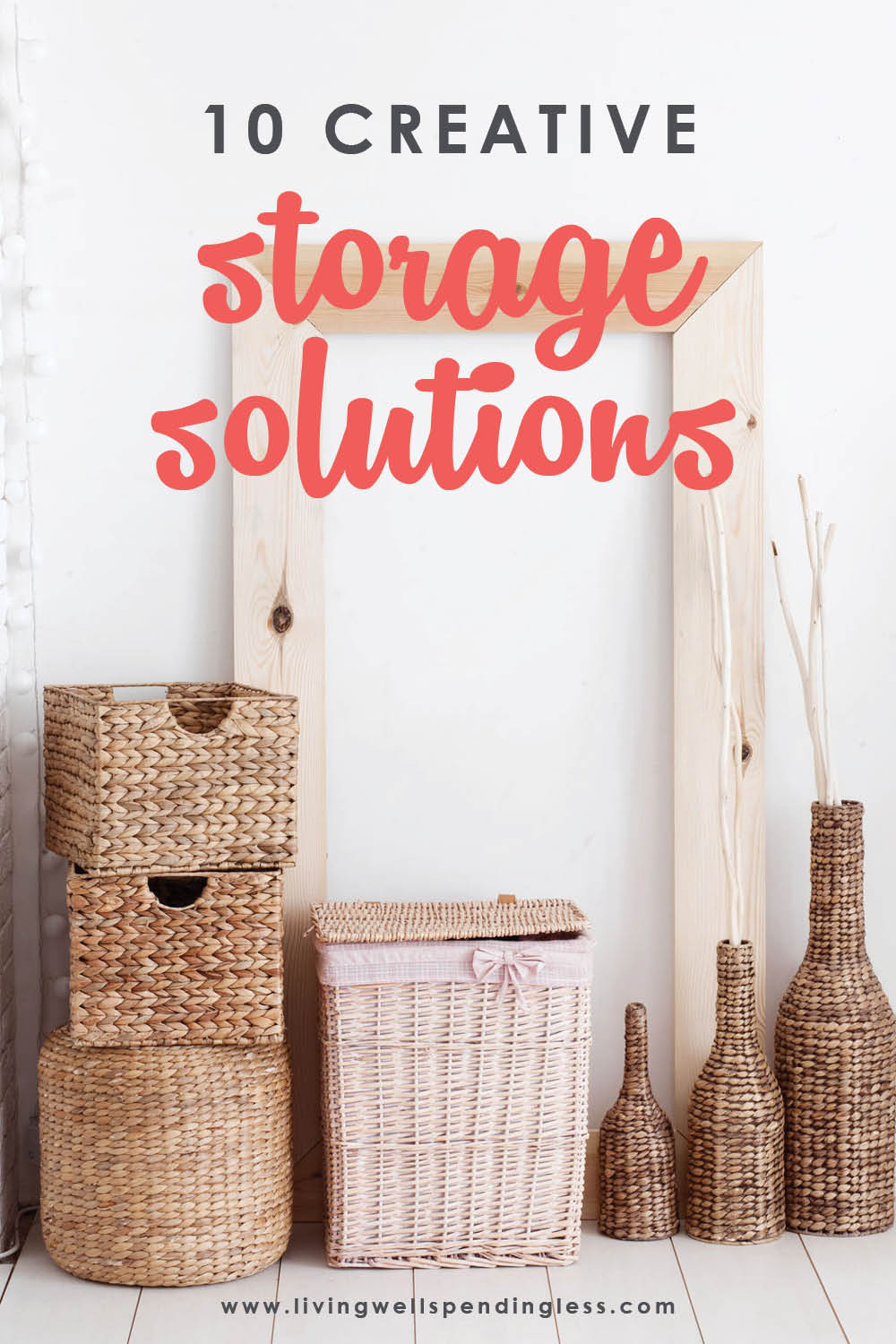 Need more space for your stuff? Use these creative storage solutions to maximize organization within your home and declutter! #declutter #organization #organizationalhacks #storagesolutions #maximizespace #tinyliving #storage