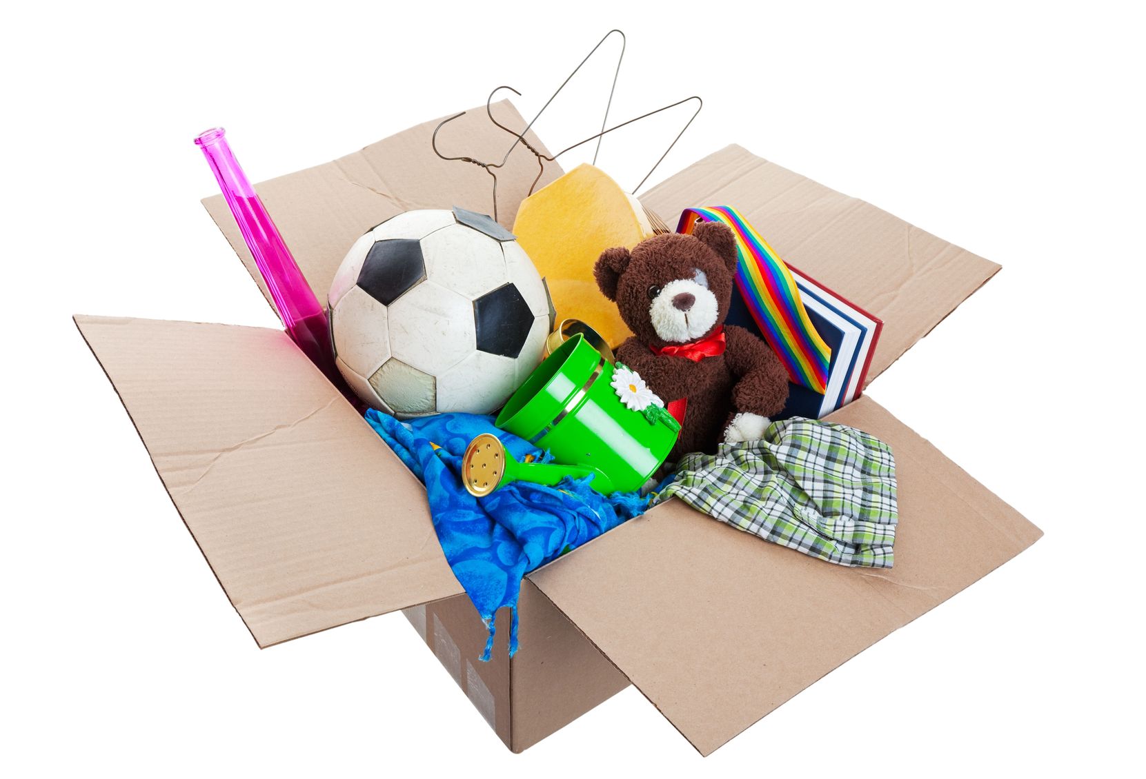 If your kids have boxes of stuff all over, help them purge and decide what's important to keep