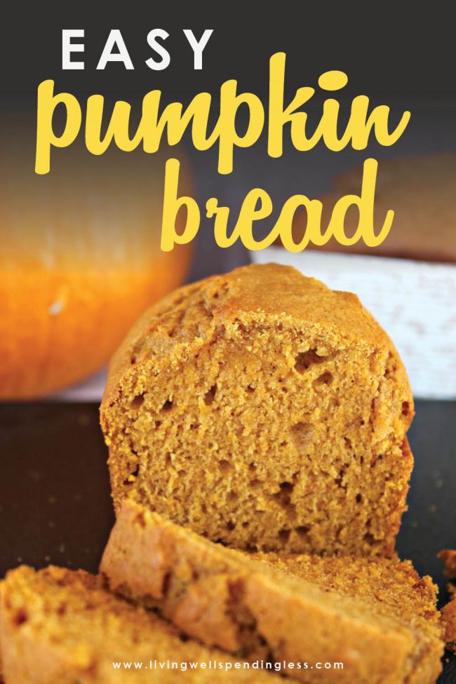 Want all the flavor of fall without too much effort? This ridiculously yummy homemade pumpkin bread is so quick and easy you'll be making it all month long! 