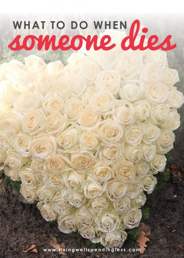 When someone dies there are almost always logistical issues that must be addressed, whether we want to or not. Here are 5 practical steps to take to deal with the stuff they've left behind. Dealing with the death of a loved one can be painful and awkward, especially when that person has left behind a lifetime of stuff to sort through. In a time of grief, it's not always easy to figure out what steps to take next, but the reality is that there are almost always practical and logistical issues that must be addressed, whether we want to or not. If you've recently lost someone you love (or know someone who has), don't miss these 5 practical steps to take after someone dies to deal with the stuff they've left behind.