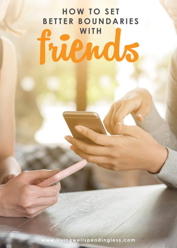 Friendships can be tricky! If you've been struggling with a difficult relationship, don't miss these tips for how to set better boundaries with your friends.