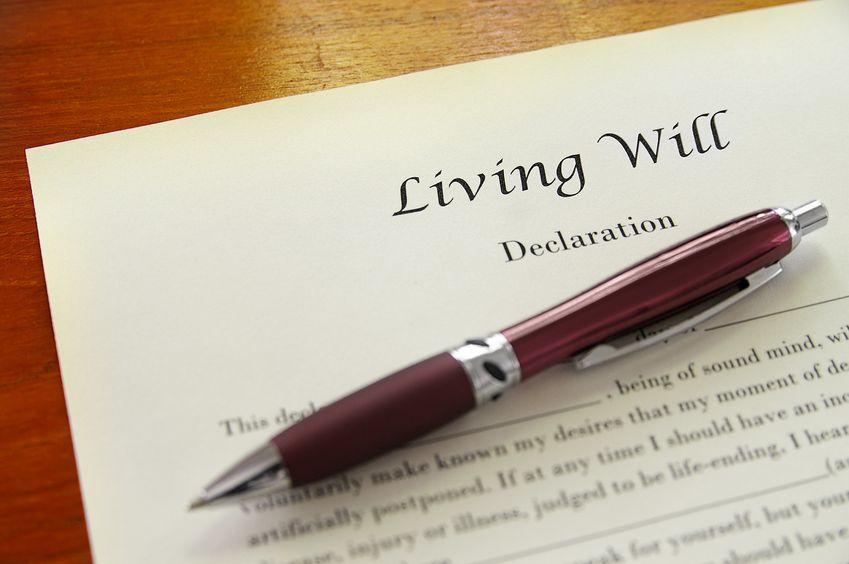 Ensure your aging parent has a living will document so finances are in order. 