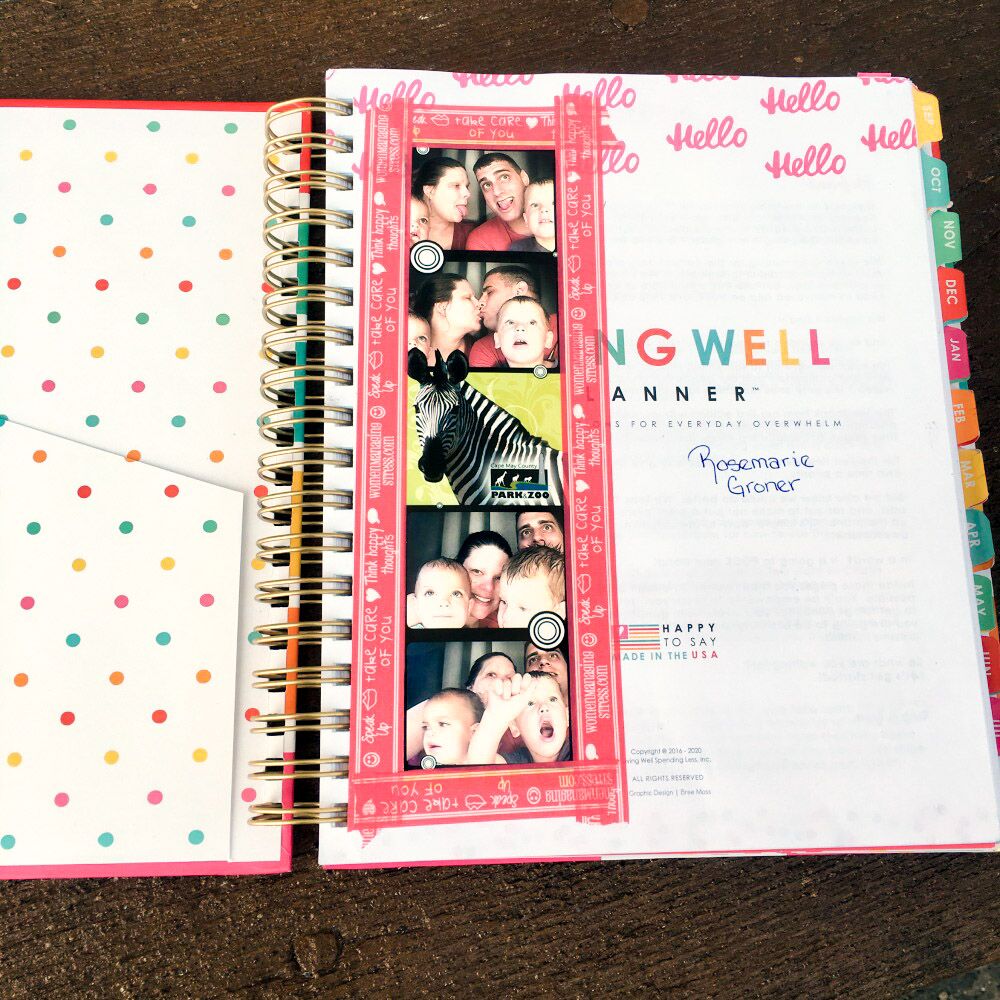 The Living Well Planner offers plenty of room to personalize!