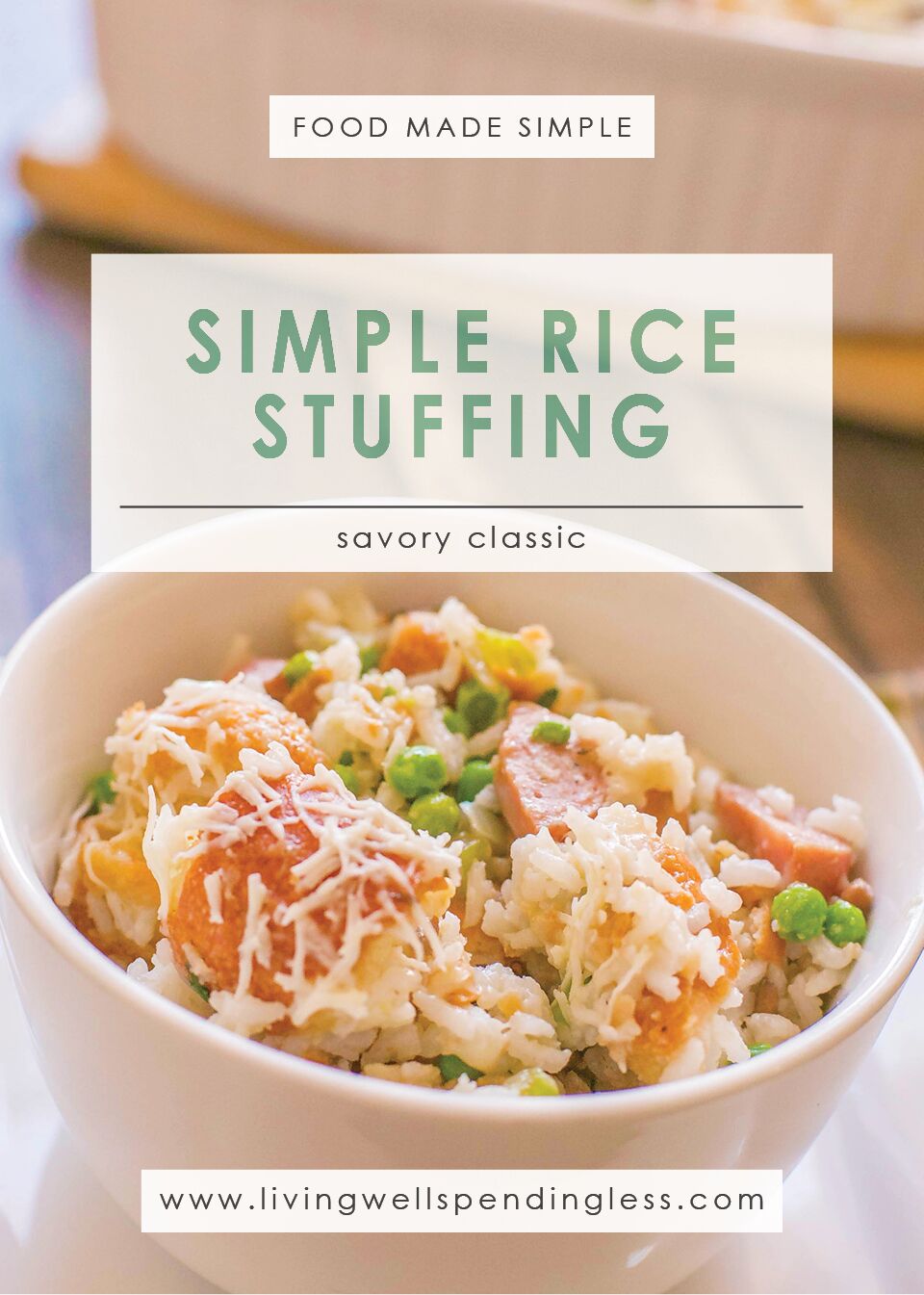 Simple Rice Stuffing | Easy Thanksgiving Side DIsh | Food Made Simple | Holiday Treats| Side Dishes