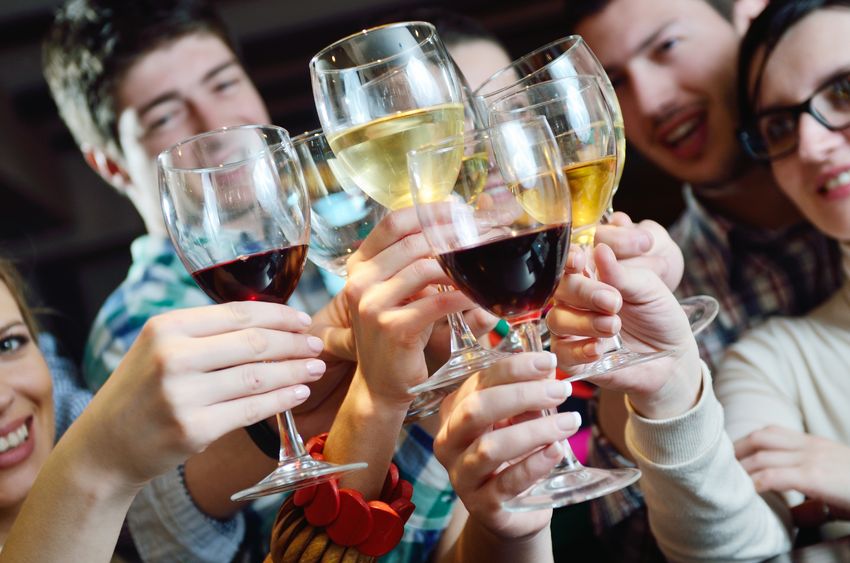 Raise a toast to friendship! Friends need to make socializing with each other a priority. 