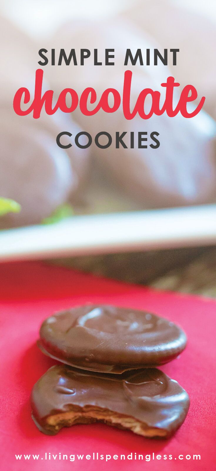 Simple Chocolate Mint Cookies | 5 Ingredients or Less | Dessert | Food Made Simple | Holiday Treats