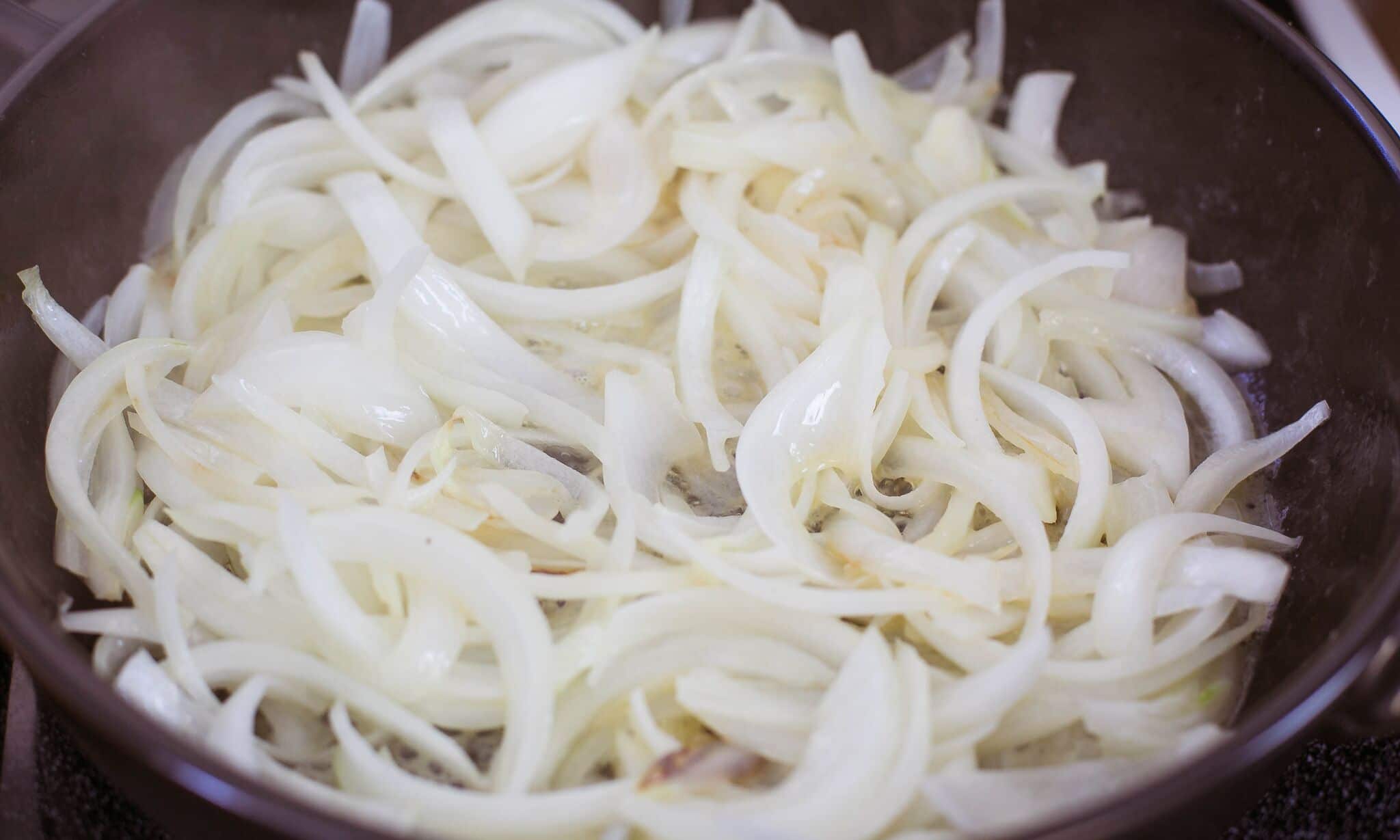 Melt butter and saute onions and butter in pan