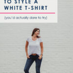 Don't have time to fuss over fashion? Why over-complicate your wardrobe with hard-to-match items? Here are 10 great ways to dress up a classic white t-shirt. #fashion #DIY #beauty #fashiontips #wardrobe #beautytips