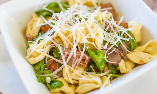 Spinach & Sausage One-Pot Pasta (Easy Freezer-to-Slow Cooker Recipe!)