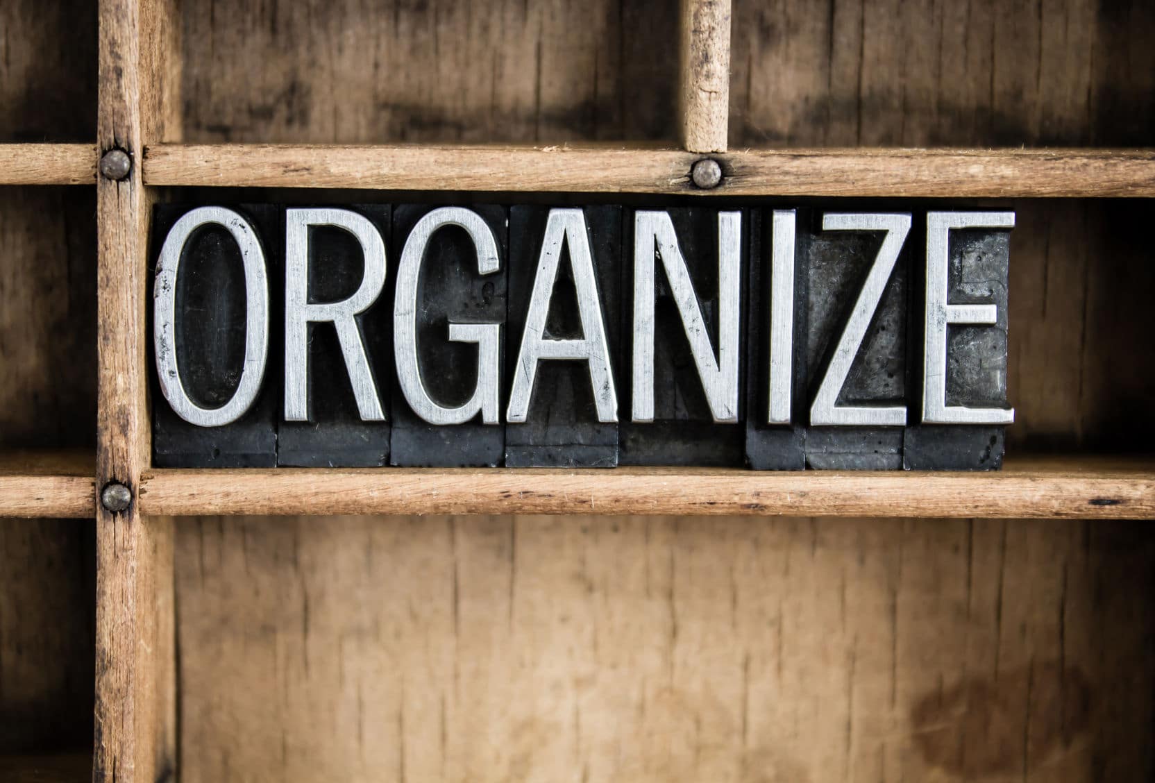 Become a Weekend Warrior by tackling an organizing project.