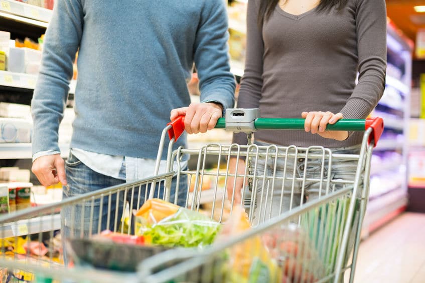 Cut your grocery bill in half to save on monthly expenses. 