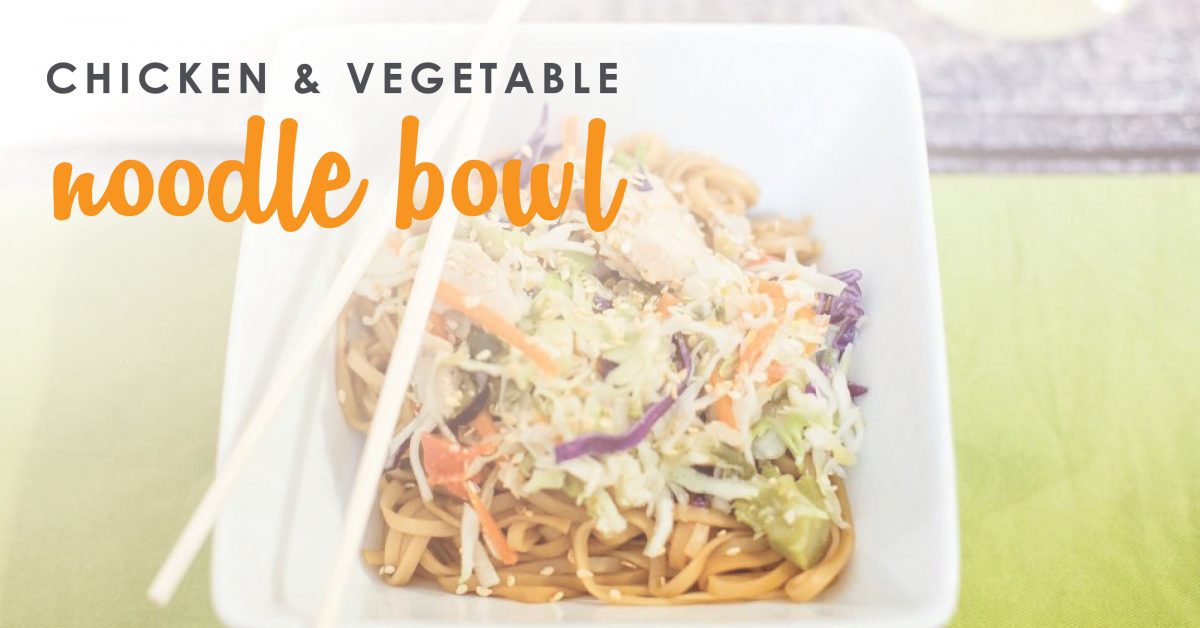 Chicken & Vegetable Noodle Bowl Freezer to Crockpot Recipe