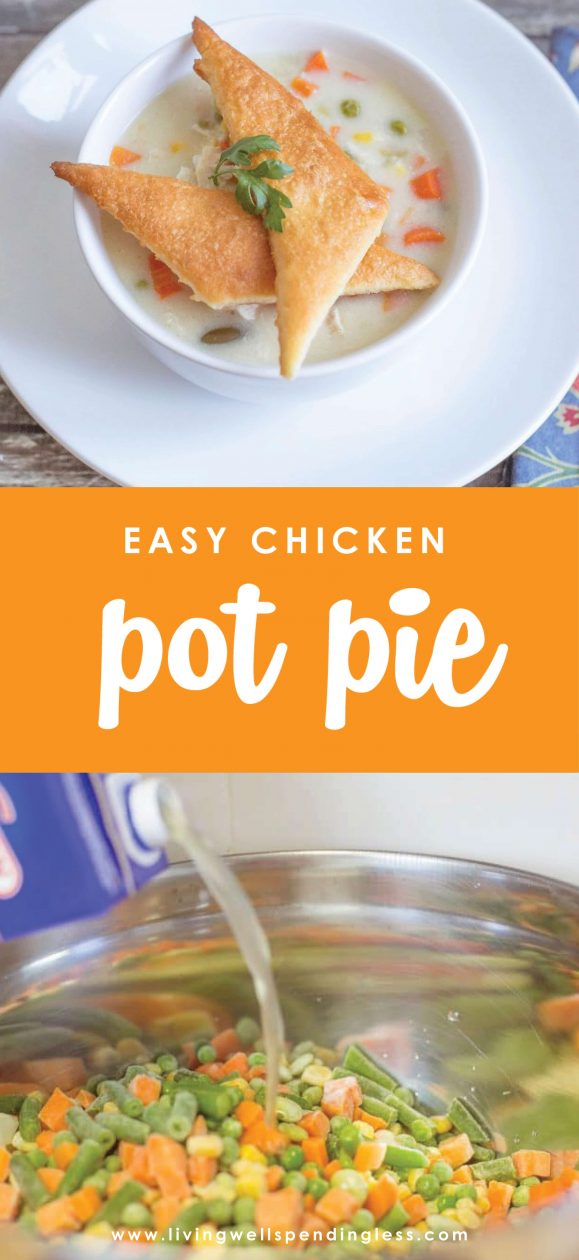 Easy Chicken Pot Pie FreezertoCrockpot Recipe