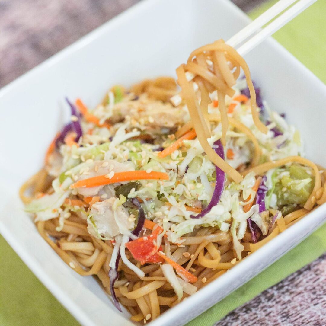 Chicken & Vegetable Noodle Bowl Freezer to Crockpot Recipe