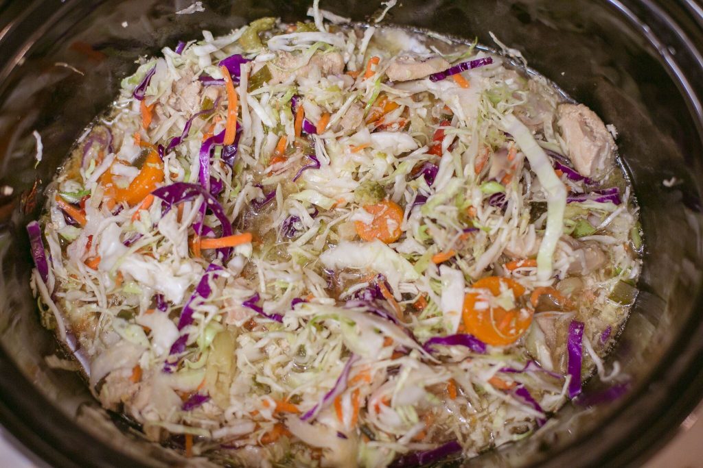 Chicken & Vegetable Noodle Bowl Freezer to Crockpot Recipe