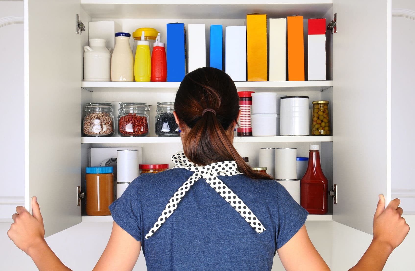 Organize your pantry to avoid buying the same items over and over.