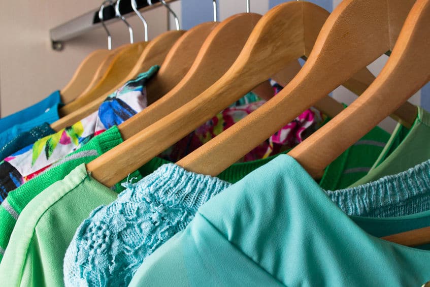 Declutter your closet by trying the 40-hanger closet trick. You'll only keep pieces that you know you'll wear. 