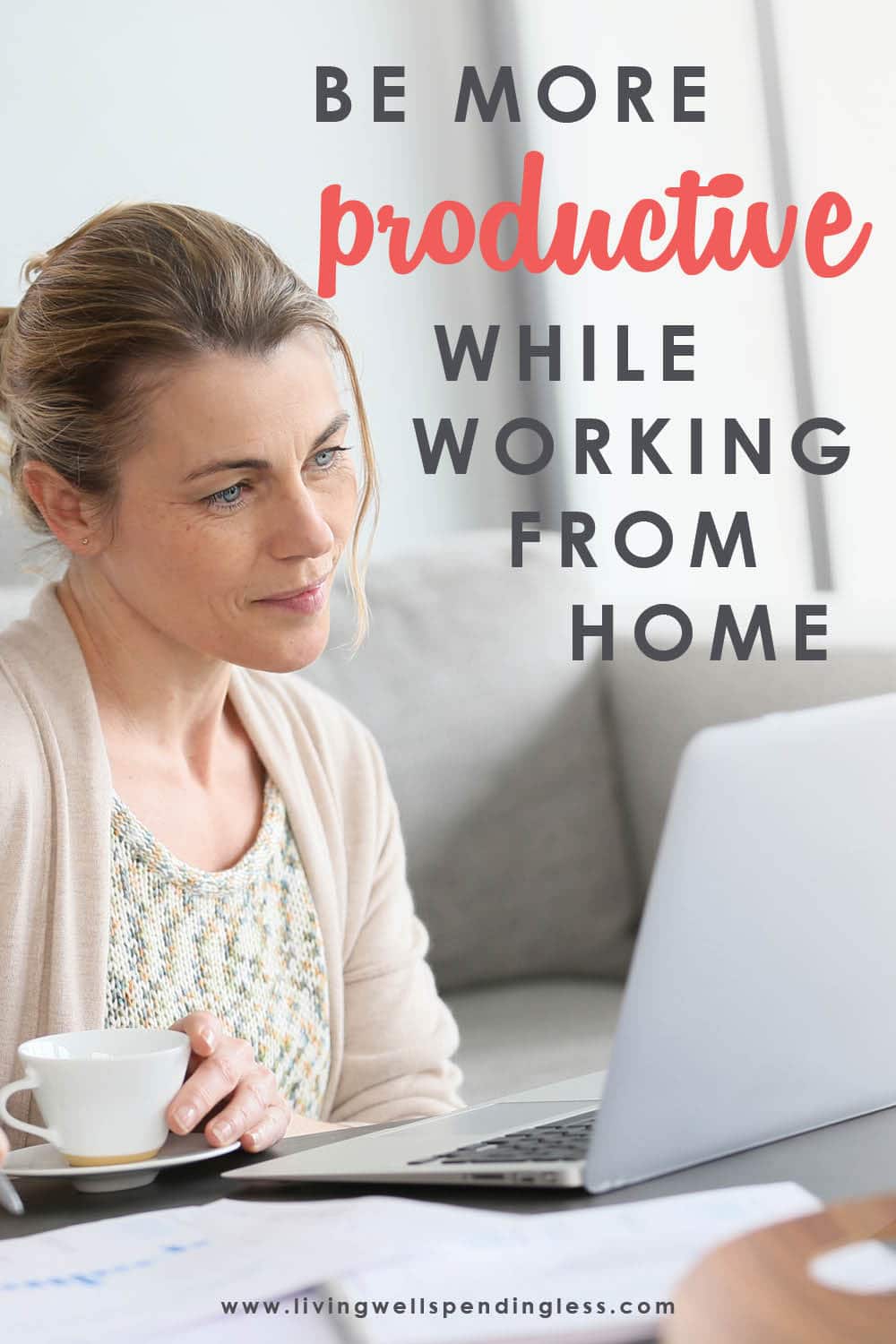 Working from home has its challenges no doubt, and even more so if it’s suddenly due to the COVID-19 pandemic. So how can you still be productive and get what you need done? Don’t miss these 7 powerful strategies to help you successfully navigate working from home. #workingfromhome #tipsforworkingfromhome