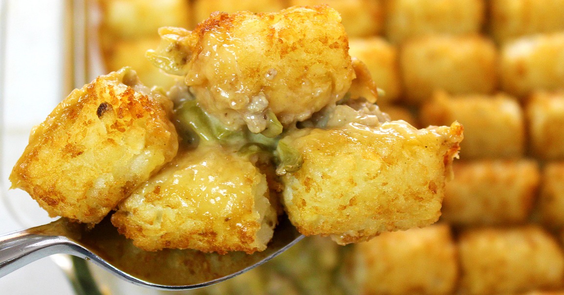 Best Tater Tot Hotdish Recipe - How To Make Tater Tot Hotdish