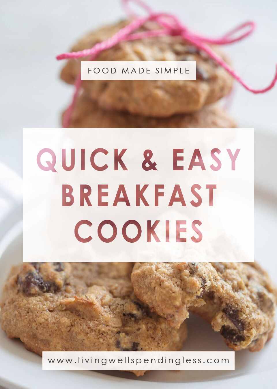 Breakfast Cookie | Healthy Breakfast on the Run | Good for You Cookies | Cookies for Breakfast