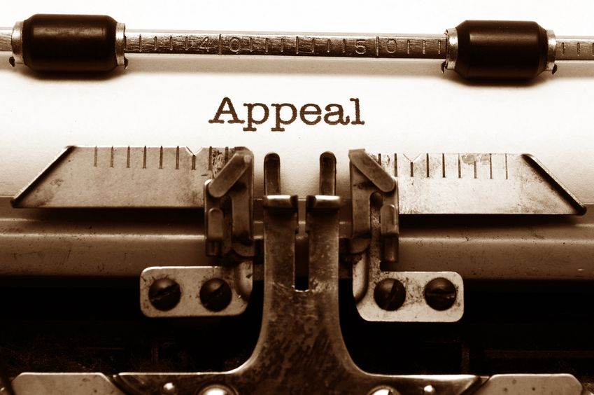 Typewritten appeal