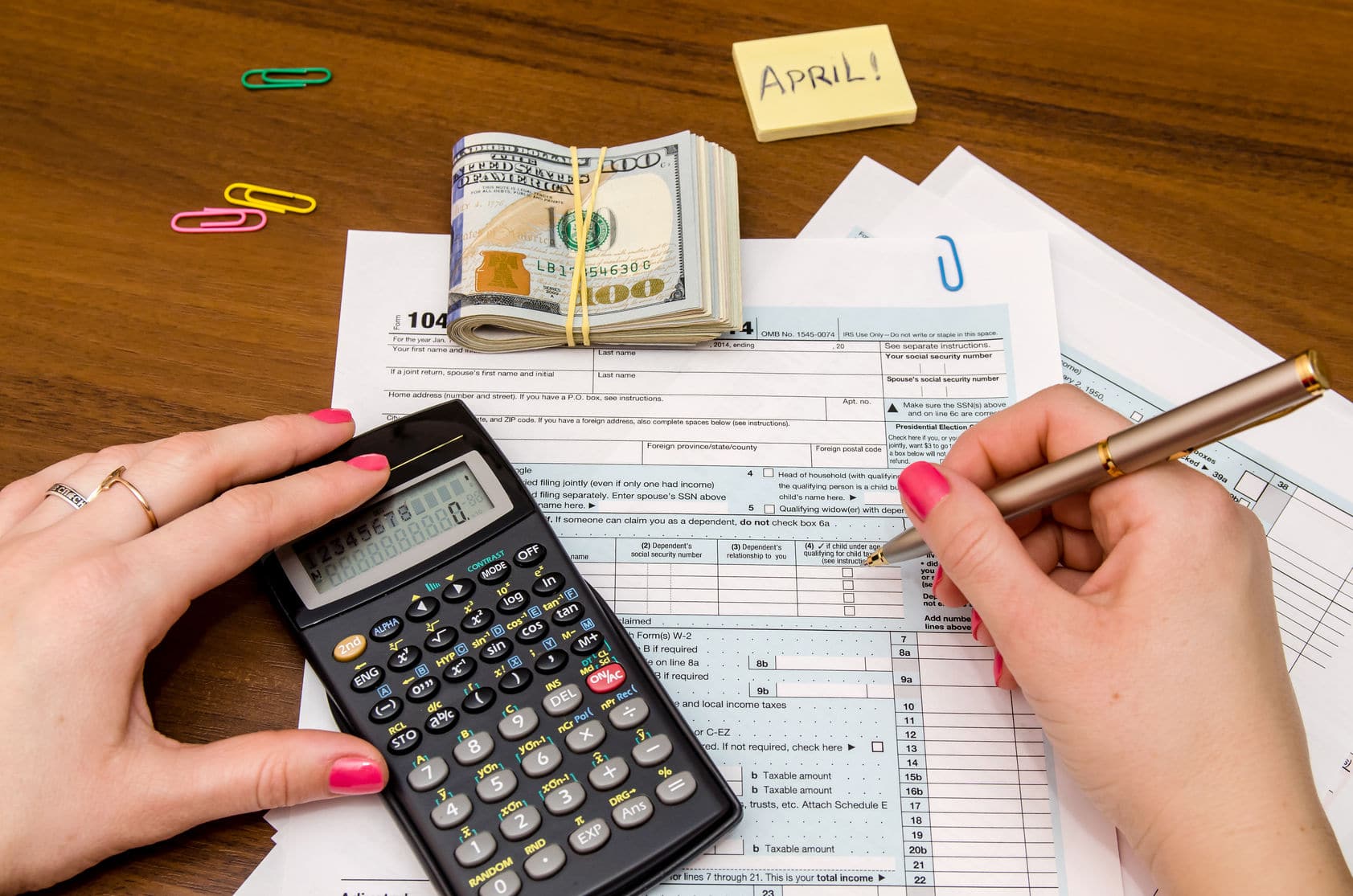 Prep for tax time by filling out your documents.