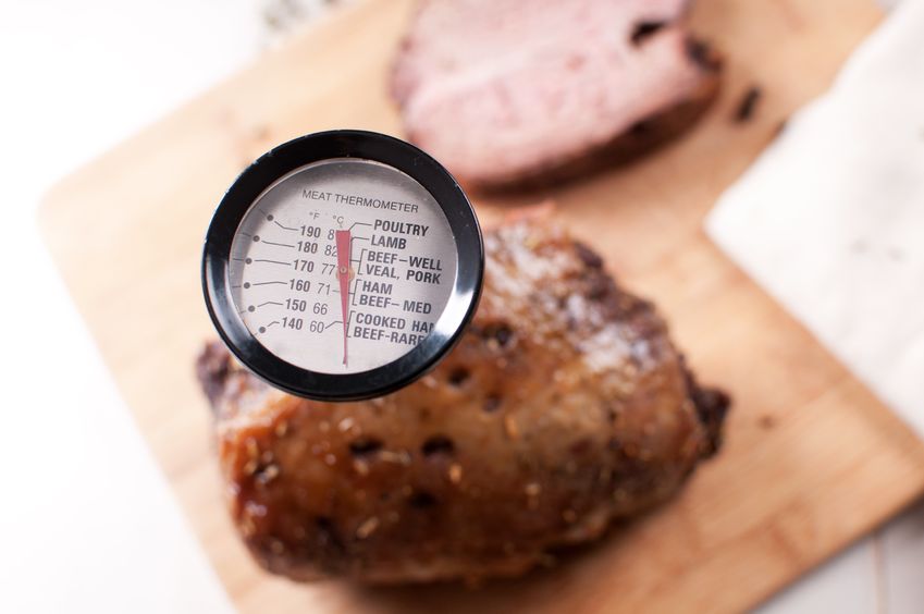 Using a food thermometer ensures your food is properly cooked