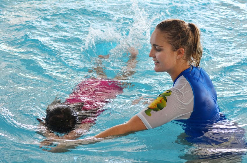 Private swimming lessons for your child are a great idea for staying active. 