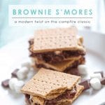 Brownie S'mores | Double Chocolate Brownies | Brownie S'more Recipe | A Modern Twist on the Campfire Classic