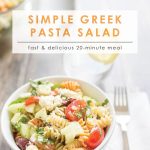 Simple Greek Pasta Salad | Meatless Meals | Side Dishes | Food Made Simple | Summer Cooking | Easy Pasta Recipes