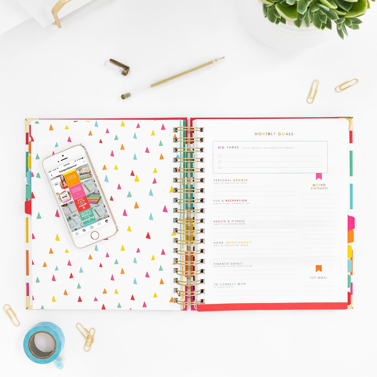 Keep Your Life on Track All Year Long | The Living Well Planner® | The Only Planner You Will Ever Need | Organize Your Life