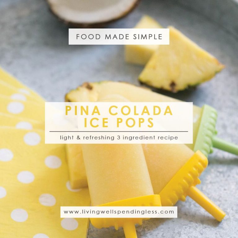 Spiked Pina Colada Ice Pops Easy 3 Ingredient Recipe