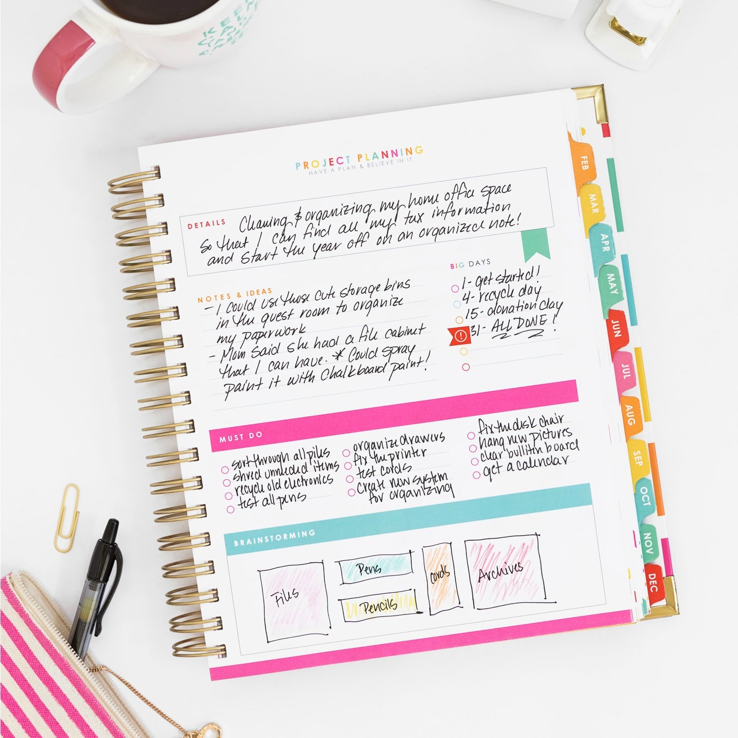 Keep Your Life on Track All Year Long | The Living Well Planner® | The Only Planner You Will Ever Need | Organize Your Life