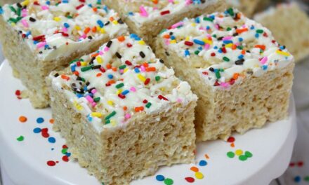 White Chocolate Rice Crispy Treats