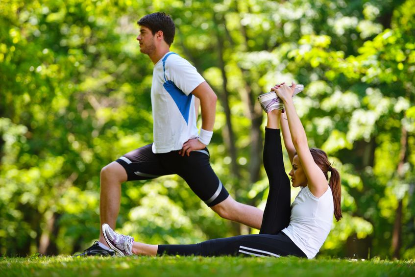 Exercising and stretching are great ways to stay energized throughout the day. 