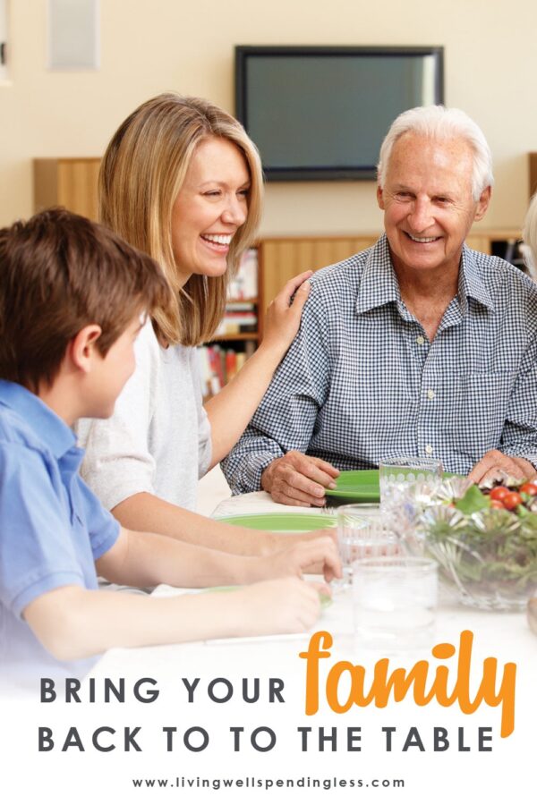 Have family meals fallen by the wayside in the midst of your busy life? Sitting down to eat together might feel impossible when things get hectic, but research says that family dinner is one of the most beneficial things you can do! If you've been struggling to make it happen, use these simple BUT PROFOUND ideas to bring your family back to the table. #familymeals #eatingtogether #familybonding #relationships #familydinner #eatingtogether