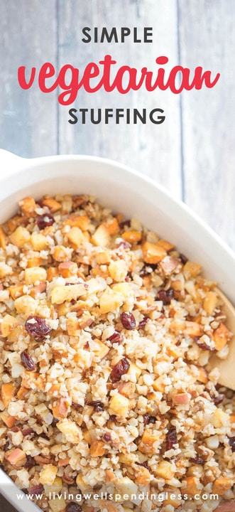 Cauliflower and Pecan Stuffing | Vegetarian Side Dish for Thanksgiving | Vegetarian Recipe | Food Made Simple | Holiday Recipe | Unique Holiday Meals | Thanksgiving Side Dishes