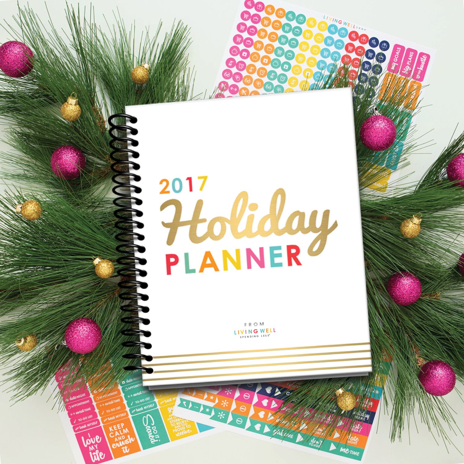 Use this colorful 2017 Holiday Planner to organize your holidays!