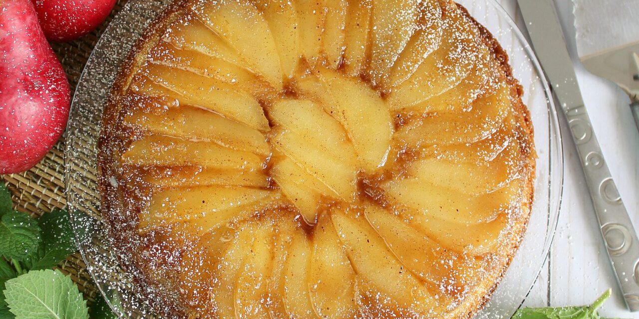 Caramelized Pear Upside-Down Cake