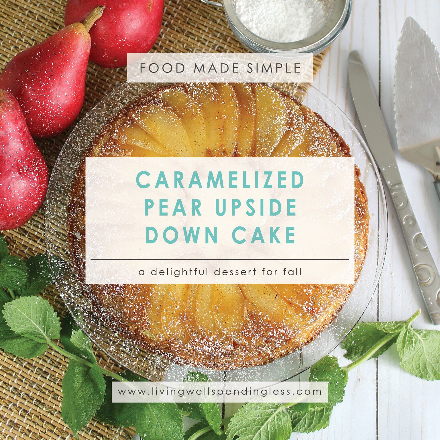 Pear Upside Down Carrot Cake Pear Upside Down Carrot Cake